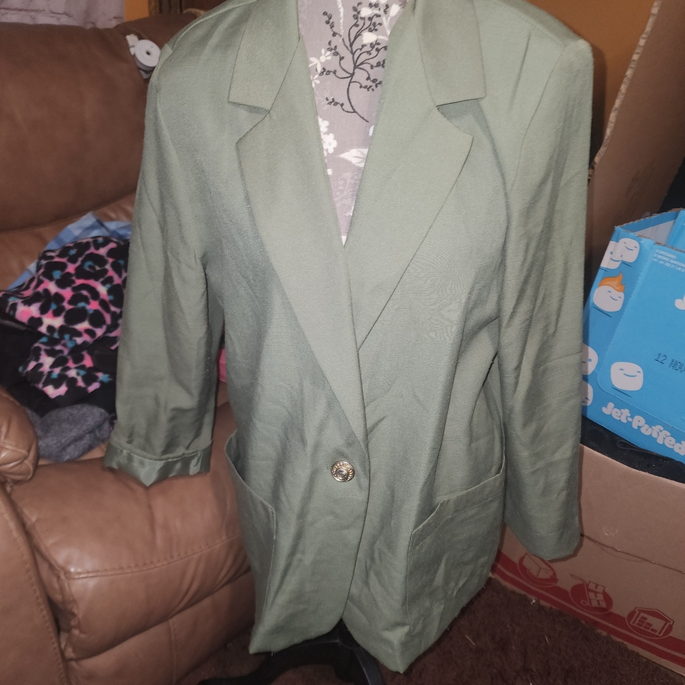 Olive Green Women's Blazer